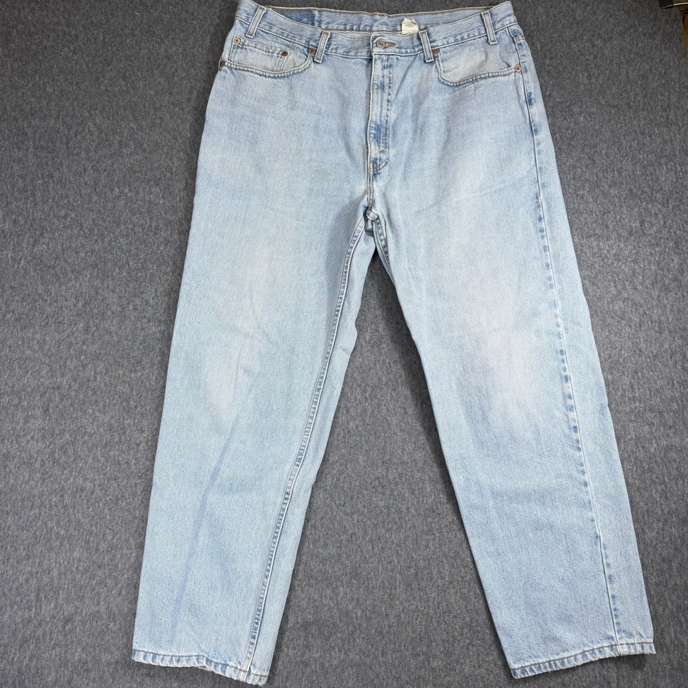 Levis 550 Jeans Mens 40x30 Blue Relaxed Fit Light Wash Denim Vintage 2001
